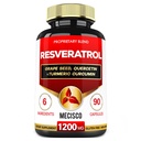 Trans Resveratrol dodatek s hroznovým semenem, mléčným bodlákem, a další - Resveratrol - 6 Bylinné podpory pro imunitní systém, srdeční zdraví, Body Management - 90 Kapsle