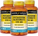 Mason Natural Draslík Gluconate 595 mg, 300 denní zásoba, 100 tablet (balení po 3)