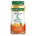 Nature 's Bounty Vitamin C Gummies 700mg, High Potency Vitamin C Žvýkací gumy pro dospělé, Imunitní Supplement, Dietní dodatek, Orange Flavor, 60 Ct