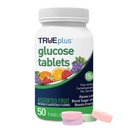 Tablety s glukózou TRUEplus ®, tříděný flavor (Grape, Malina, Orange) - 50ct Lahvička (1)