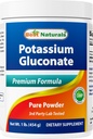 Nejlepší Naturals Draslík Gluconate 1lb prášek (1 LB (balení po 1))