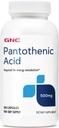 GNC Pantotenová kyselina 500 mg, 100 tobolek, podporuje metabolismus energie