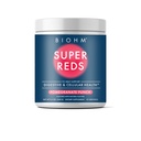 BIOHM Super Rudé, Beet Root Powder Antioxidant Beets and Smoothie Mix with Tart Cherry Extract and 19 Red whole Foods Backed with Prebiotics and Probiotics, Non- GMO, Red Berry Flavor (30 Servings)