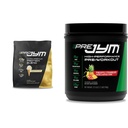 PRO JYM 45 Servings - Tahitian Vanilla Bean & PRE JYM 30 Servings - Ananasová jahoda