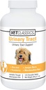 Vet Classics Urinary Tract Down- Močové Tract Support for Dogs, Pet Incontinence- Cranberry Dog Supplements - Žvýkací tablety 120 Ct.