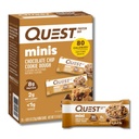 Quest Nutrition Mini Chocolate Chip Cookie Dough Protein Bary, 8g Protein, 1g cukr, 2g čisté sacharidy, gluten zdarma, 14 Počet