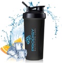 Protein Shaker 20oz Velké třepací láhev ideální pro cvičení doplňky, proteinový prášek, Sportovní nápoje, BCAA 's, strava náhrada, BPA zdarma, pro Fitness Enthusiasts Sportetes - černá