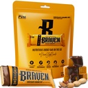 Braven Bar Čokoládové karamelové Nut Energy Bary (1.59 oz, Pack of 10) - Energy Chews with 5g Protein - On- the- Bear Energy Snacks for running, Hiking, and Sports - gluten zdarma Snacks for Setrvalá energie Boost