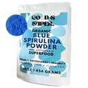 Organic Blue Spirulina Powder - Bulk 1 Pound Pack, 100% Phycocyanin, Pure Superfood from Blue Algae - for Natural Food Coloring, Smoothies & Protein Drinks, Vegan - Čistá voda extrahované
