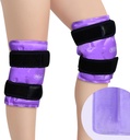 REVIX Reuse Knee Ice Pack Wrap for Post- Workout Recovery, Gel Ice Pack Knee with Cold Compression Therapy, Soft Plush Cover and Hands- Free Application, Sada dvou