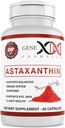 GENEX 12 mg Astaxanthin Softgels (60 kapslí) Přírodní antioxidant pro oči, kůži a společné zdraví a imunitní podpora - Gluten Free, Non- GMO (60 Day Supply)
