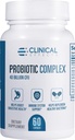 Klinické účinky Probiotický komplex - Gut Health Probiotika pro ženy a muže - 6 klíčových organických probiotických proužek na podporu trávení a celkové zdraví - 60 Veggie Probiotické kapsle - Made in USA