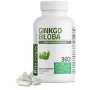 Bronson Ginkgo Biloba Extra síla podporuje mozkovou funkci a podporu paměti, 360 Vegetariánské kapsle