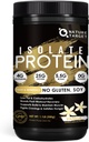 NATURE TARGET Isolte Whey Protein Powder Vanilla, 25g Protein Low Carb Sugar- Free & gluten- Free, 5.5g BCAA, bohaté na vlákna a minerály, 1.1 Libra, 16 Služeb