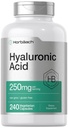 Horbäach Hyaluronic Acid Capsules 124; 250 mg Acid 124; 240 Count Acid 124; Non- GMO a gluten zdarma