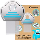 Adamson Lice Comb - Stainless Steel Lice Comb for Kids - Efektivní nit Comb - Lice Combs for Thick Hair - Durable and Easy to Clean - Peine para Piojos y Liendres para Niñas