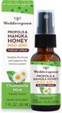 Wedderspoon Propolis a Manuka Honey Throat Spray, Heřmánek & Mint, 1 Fl Oz (balení po 1), Sore Throat Relief, Přírodní imunitní podpora