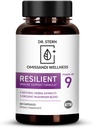 BIO- Essentials, Resilient - Natural Imunitary System Support - Dr. Applicated to Boost Your Defense - W / Organic Mushroom Blend, Echinacea, Astragalus, Oregano & More - Vegan - Made in USA - 60 Kapsle