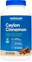 Nutricost Organic Cinnamon (Ceylon Cinnamon) 1,200mg Serving, 150 Kapsle - Gluten Free, Non- GMO