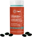 iwi Life Vegikrill Omega-3, 30 Softgels (30 Služeb), Vegan, Plant- based Algae Omega-3 s Astaxanthin, Whole-Body Support Dieter Dodatek, Krill & Fish Oil Alternative, No Fishy After taste