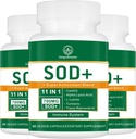 700MG Sod Superoxide Dismutase Supplement - High potency Antioxidant Supplement for Cellular Health - 180 Kapsle