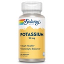 Solaray Draslík 99 mg - Electrolyte Balance Formule - Draslík dodatek pro elektrolyty, Cévní a srdeční zdraví - 60denní záruka vrácení peněz, Laboratoř ověřená, 100 Služeb, 100 VegCaps