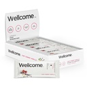 Wellcome Tart Cherry Vanilla Marine Collagen Protein Bar s Ashwagandha a L-Theanine - Adaptogenní Snack Bar - Dairy Free Health Bar pro Functional Active Lifestyle (Pack of 12)