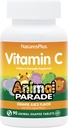 NaturesPlus Animal Parade Vitamin C Children 's Chewable - Natural Orange Juice Flavor - 90 Animal- Shaped Tablety, Balení 2 - Vegan, Vegetarian, Gluten Free - 90 Celkem Servings