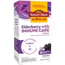 Nature Made Wellblends Elderberry s ImmuneCare, Vitamin D3 a zinek, s Elderberry Flavor, 30 Rychlé rozpuštění tablety