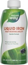 Nature 's Way Liquid Iron, 100% denní hodnota, 18 mg Iron as Ferric Glycinate per Serving, No Sugar Added, Berry Ochucené, 16 Fl Oz (Balení květen Vary)