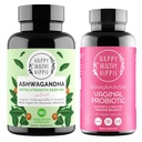 Šťastný zdravý hippie vaginální probiotika pro ženy & Organic Ashwagandha