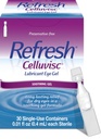 Refresh Celluvisc Lubricant Eye Gel for dry eyes, Preservative- Free Drops, 0.01 Fl Oz Single- Use Containers, 30 Count