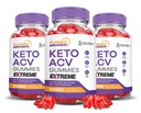 (3 Pack) Turbo Ripped Keto ACV Gummies Extrémní 2000MG Turbo Ripped Keto Gummies Apple Cider Ocet sycený granátovým zeleninovým džusem Powder B12 Vegan Non GMO 180 Gummys