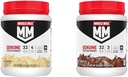 Muscle Milk Genuine Protein Powder Bundle, Banana Crème 1.93 Pounds 12 Servings 32g Protein a Chocolate 1.93 Pounds 12 Servings 32g Protein