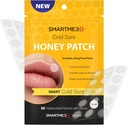 Smart Cold Sore Patch Honey - 30 ct 12mm - Horečka Blistr Léčba - Conceals Chrání klid & Hides Studené boláky - Neviditelné obvazy - Pomáhá Soothe Stching Burning