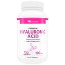 ML Naturals Premium Hyaluronic Acid 100 mg 120 Zeleninové kapsle, Jeden den (4 měsíce dodávky), Premium Quality, NSF- Certified & cGMP- Compliant.