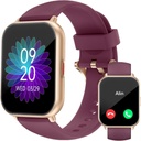 RUIMEN Smart Hodinky pro muže ženy (Odpověď / Make hovory, 2 kapel v ceně), 1.8 "Smartwatch pro iOS / Android telefony, Fitness Tracker srdeční frekvence / Sleep Monitor Digital Watch Vodotěsné Purple