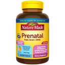 Přírodní Prenatal s kyselinou listovou + DHA, Prenatální vitamín a minerální doplněk pro denní výživovou podporu, 90 Softgels, 90 denní dodávky