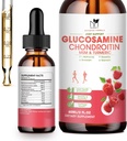 Glucosamine Chondroitin MSM Liquid Drops-w / Turmeric Boswellia Quercetin Bromelain- Vegan, Antioxidant Podpora zad, Knee, Hands-Joint Supplement Podpora podporuje zdravé spojky, mobilita a chrupavky