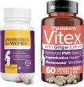 Inovativní Rose Save 10% na Vaginální Probiotika pro ženy - 60 Counts & Vitex Chasteberry Dodatek pro ženy - 60 Kapsle