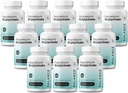 Magnesium Bisglycinát 200mg - vysoce absorpční chelatovaný doplněk hořčíku - Gentle on Stomach, gluten- Free, Podporuje spánek, svalové křeče a pozitivní nálady - 120 Kapsle (balení po 12)