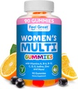 Multivitamin Gummy pro ženy podle cítit velký vitamin Co 124; Multižvýkací Gummy dodatek s vitamínem A, B-6, B-12, C, D, E, Biotin, Cholin, kyselina listová, zinek a více
