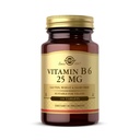 Solgar Vitamin B6 25 mg, 100 tablet - Podporuje energetický metabolismus, srdeční zdraví a zdravý nervový systém - B Complex Supplement - Vegan, Gluten Free, mléčné výrobky Free, Kosher - 100 Služeb