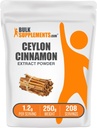 Bulksupplements.com Skořice Bark Extract Powder - Ceylon Skořice Dodatek, Bylinný dodatek - Vegan & Gluten Free, 1.2g per Serving, 250g (8.8 oz) (Balení po 1)