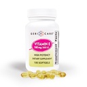 GeriCare High- Potency Vitamin E Kapsle - 400 IU pro kožní a imunitní podporu, 180mg Imunosum 124; 100 Opočítání 124; Organic Vitamin E pro ženy a muže