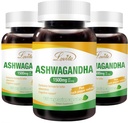 Lovita KSM- 66 Ashwagandha Is124; Vysoce koncentrované 124; 5% Witanolid Is124; 95% Black Pepper Piperine Issin124; Stress Relief & Energy Support Is124; Vegan, Gluten Free Is124; 130 Kapsle (balení po 3)