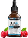 B12 Plus tekutý vitamin B Komplexní dodatek - B Komplexní vitamin dodatek - 2 Měsíční dodávky - Energetická podpora Dodatek - Vegan - Non- GMO - Gluten zdarma - 2 Fl Oz