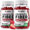 Yum-Vs - Prebiotická vláknina pro dospělé a děti - 5g Dědičná pomůcka Gummy Vláknina Dodatek - Keto Friendly Prebiotic Denní Vláknina Dodatek pro ženy a muže - Bez cukru Přidáno Dietní Vláknina (90 Počet)