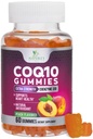 CoQ10 Gummies 100mg - 3X síla, vysoká absorpce, Antioxidant doplněk pro podporu a výrobu energie pro srdeční zdraví, Ultra Coenzym Q10 vitaminy, Coq 10 doplňky, Non- GMO - 60 CoQ10 Gummies