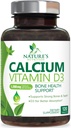 Doplněk k vápníku 1200 mg - s vitaminem D3 pro nejlepší absorpci - podporuje imunitní zdraví, kosti a zuby - přírodní uhličitan vápenatý + 1600 IU D3 - Lahvička v USA pro ženy a muže - 120 tablet